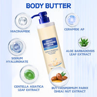 Ultra Firming Body Lotion with Niacinamide & Hyaluronic Acid -Skin Firming and Tightening Lotion for Dry & Aging Skin - Deeply Nourishes, Smooths & Improves Elasticity - Paraben-Free Skin Care (2PCS)