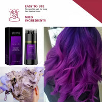 SingHao Polar Hair Dye Shampoo,3-In-1 Sha/mpoo for Color Treated Ha/ir,Instant D/ye Sham/poo,H/air Colour S/hampoo for Women Grey Ha/ir Coverage,Home Hair Dy/e Pu/re Plant Extract,Anti Grey Shampoo(Purple)