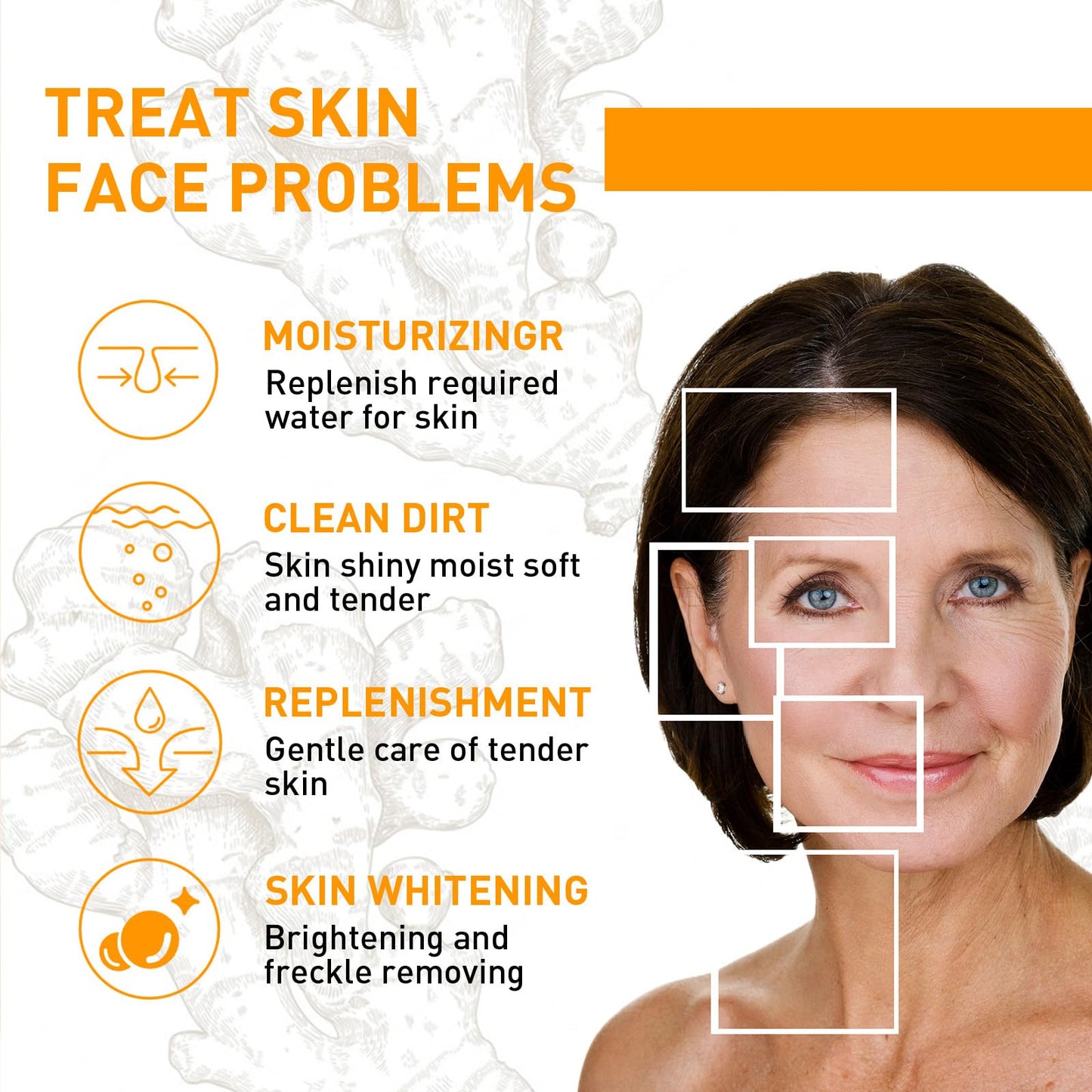 Turmeric Face Cream,Anti Aging Cream For Radiant&Glowing Skin,Dark Spot Corrector Remover For Face,Natural Turmeric Cream Skin Care,Moisturizing Erase Fine Lines,Brightening,Firming
