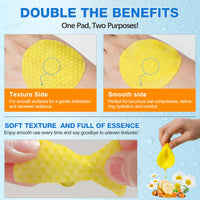 Kojic Acid and Turmeric Pads - 40 Pcs Turmeric Exfoliating Foaming Pads -Kojic Acid Turmeric Cleansing Pads for Face - Water and Oil Blance Turmeric Kojic Pads Gentle & Non-Irritating