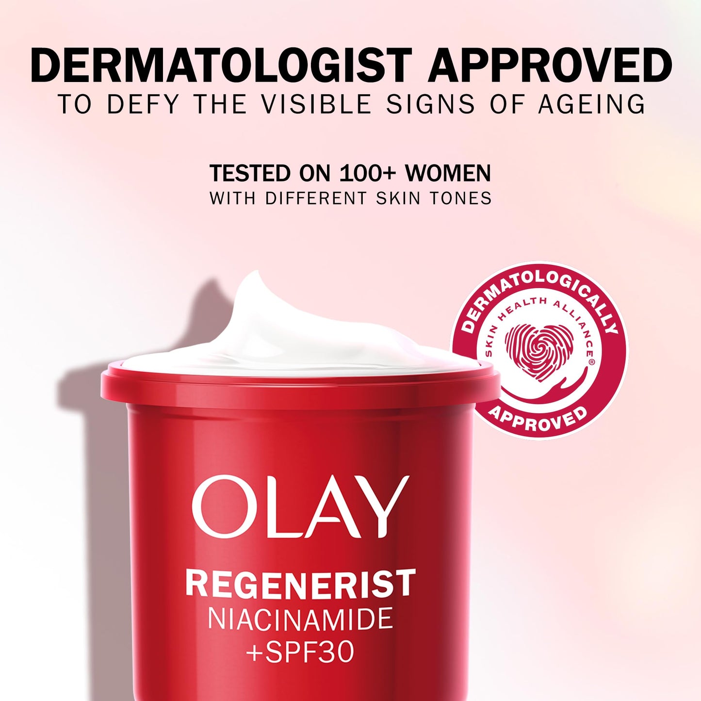 Olay Regenerist Niacinamide Day Cream Face Moisturiser SPF 30 REFILL, Skincare with Niacinamide 99% Purity, Antioxidant Vitamin E. Anti Aging Skin Care: Renews, Firms and Hydrates. Non-Greasy, 50ml