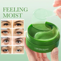 Sathychanpy 60 Pcs Under Eye Gel Patches,Aloe Vera Gel Eye Mask Skin Care,Eye Bags Remover,Moisturizing,Anti Aging,Anti Wrinkle,Dark Circles-Collagen Eye Patches