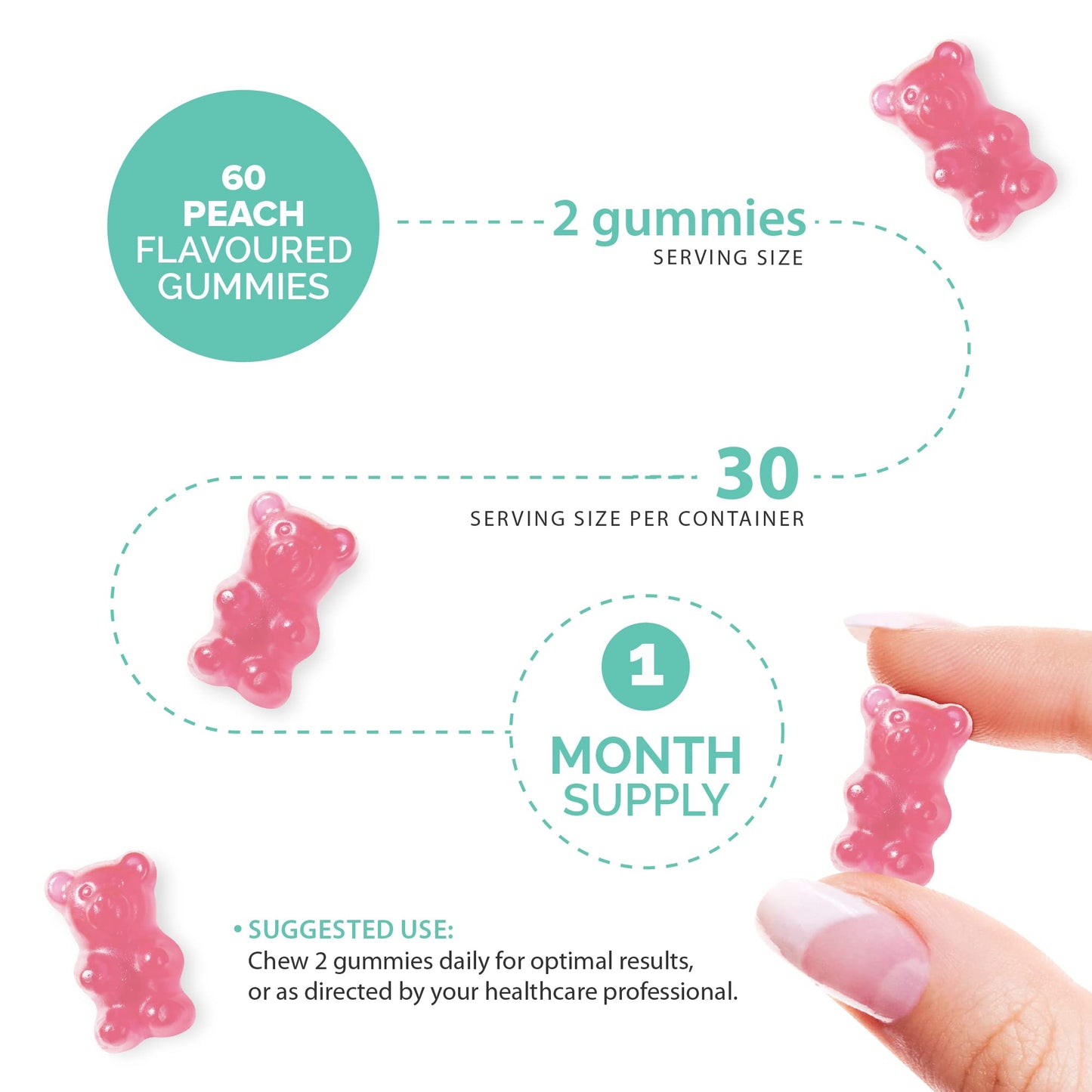 Calcium Gummies – 400mg of Calcium - with Vitamin D & K2 (MK-7) - Vegetarian – Gluten Free – 1 Month Supply - Chewable Calcium Vitamins – Healthy Muscles and Bones - Made by Novomins