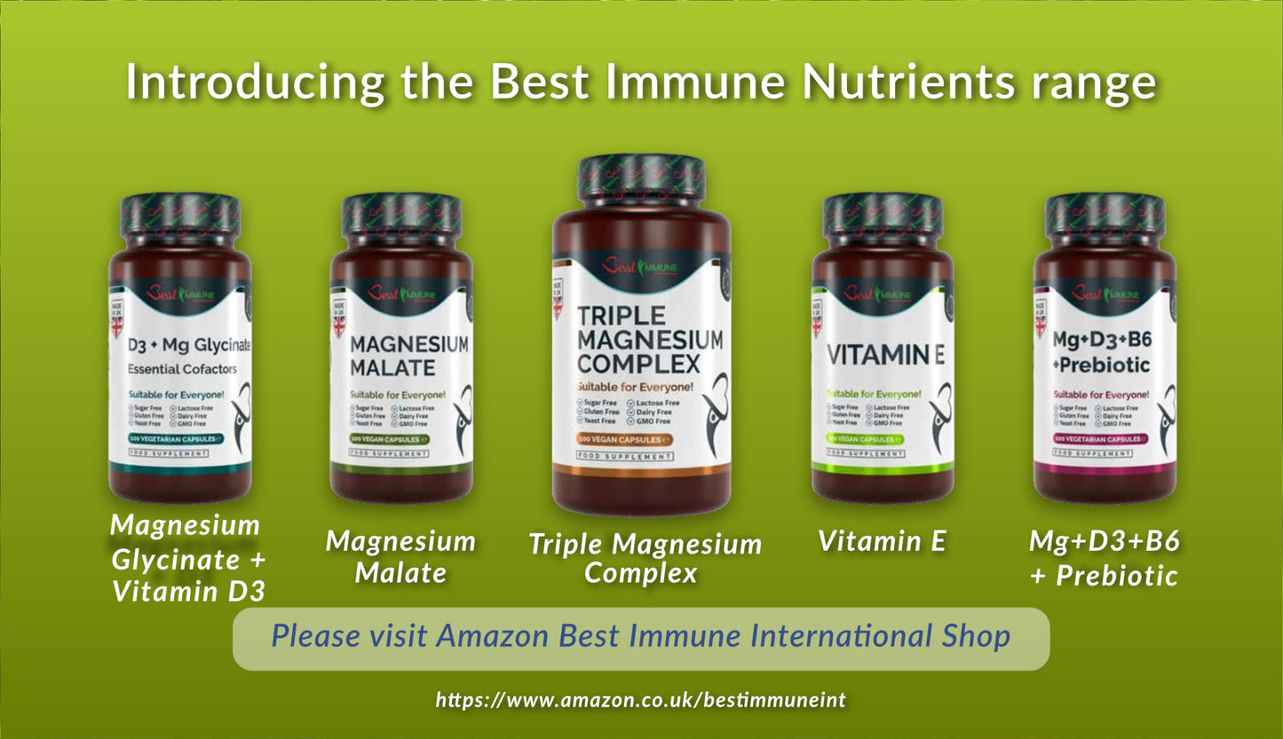 Best Immune International Vitamin D3 4000IU + K2 MK7 200mcg Natural Premium Quality 100 Capsules Immune Support Perfect Proportions Maximum Absorption