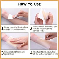 SHEBEEDO 6pcs A Kit Tattoo Cover Up Tape Invisible Scar Cover-Up Tattoo Cover Up Patch Tattoo Makeup Cover Up Waterproof Long Lasting Coverage For Face Arms Legs And Other Areas Perfect For Hiding Tattoos Scar