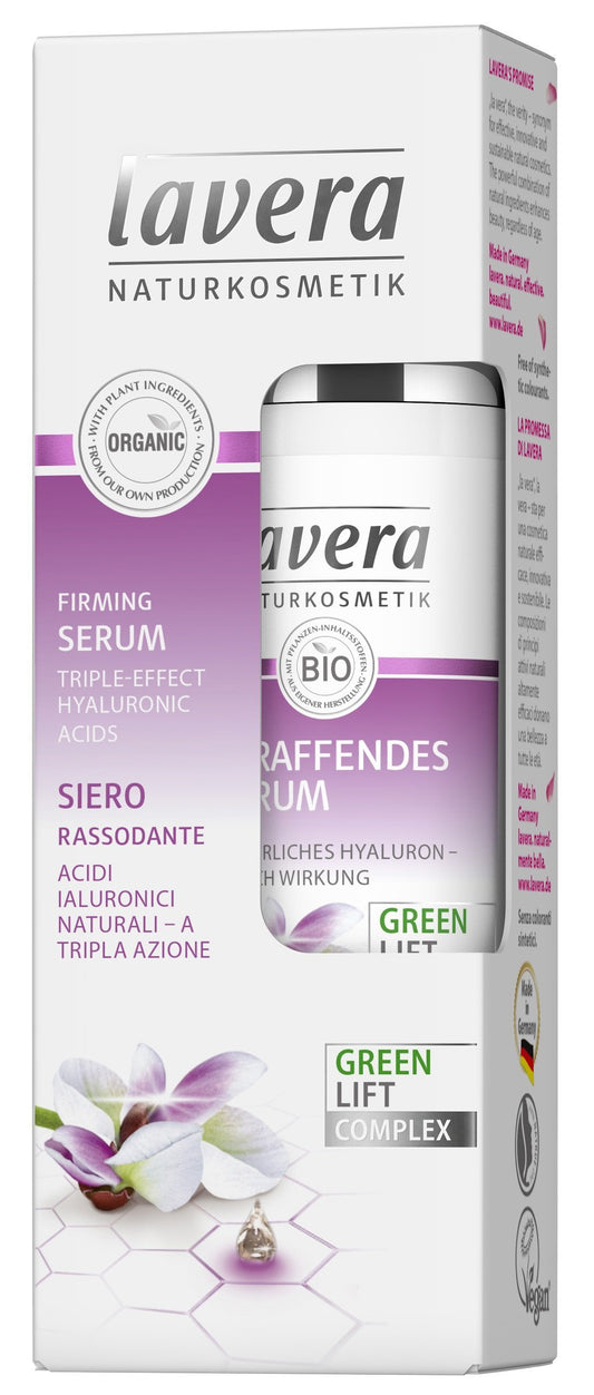 lavera Firming Serum Karanja ✔Anti-Age ✔ hyaluronic acid ✔ Moisturises & Reduces Wrinkles ✔ Vegan ✔ Organic Skin Care ✔ Natural & Innovative Cosmetics (30 ml)