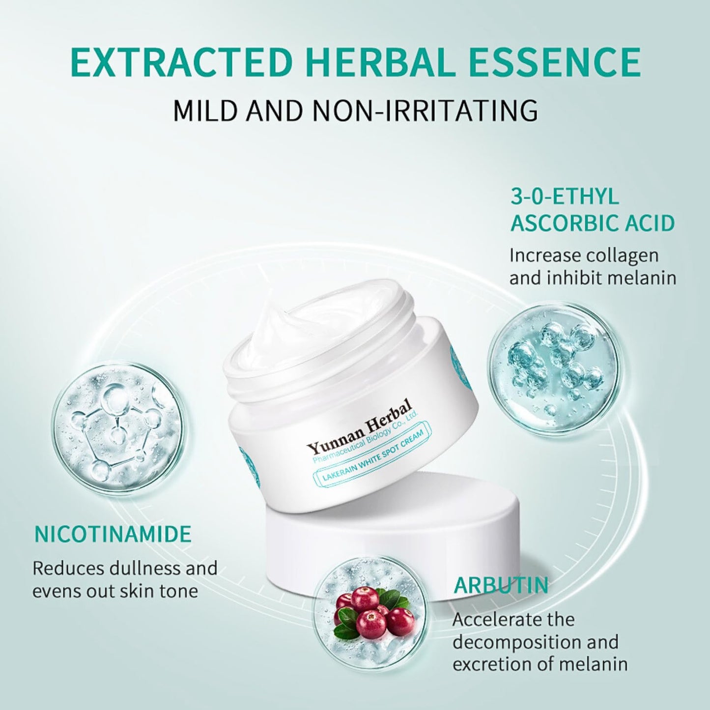 Yunnan Herbal Melasma Cream, Dark Spot Remover for Face Spot Cream, Freckle Removal Cream with Arbutin Niacinamide, Sun Spots, Freckles, Blemish Melasma Treatment for Face Cream, 20g