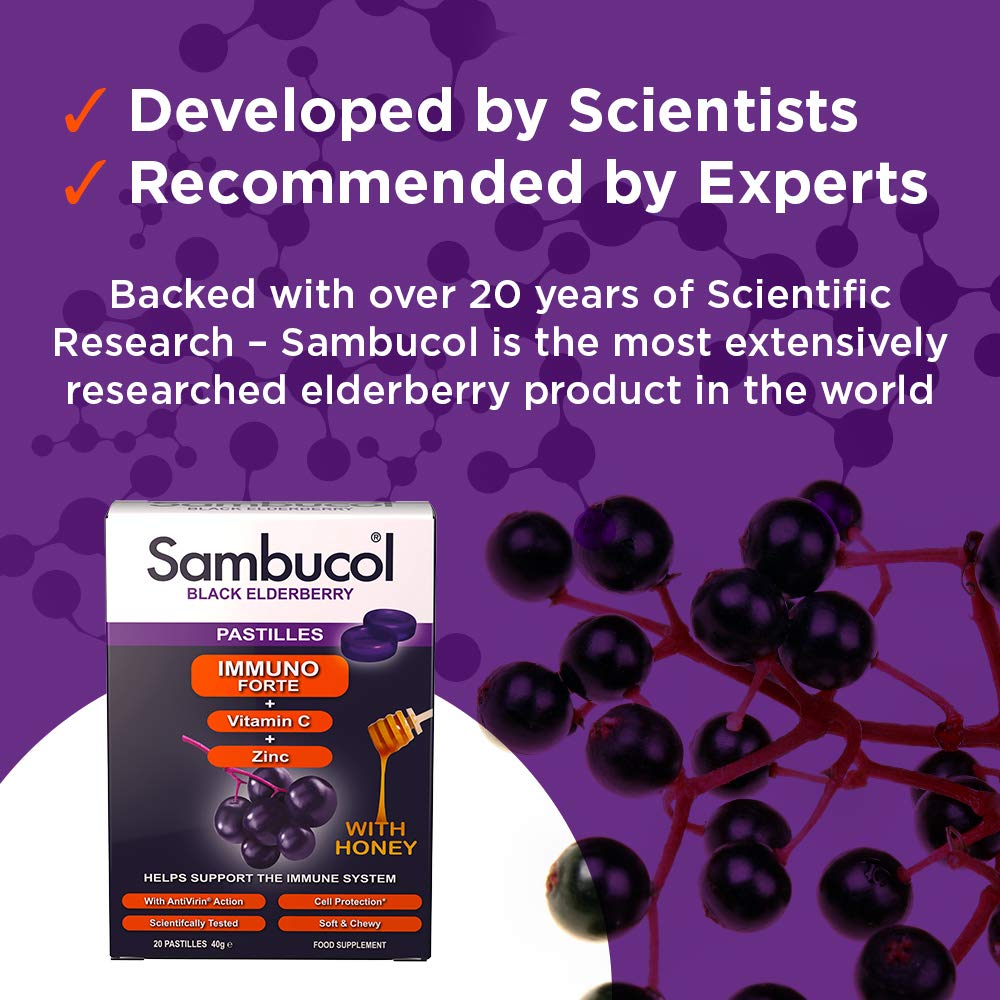 SAMBUCOL IMMUNO FORTE PASTILLES 20S