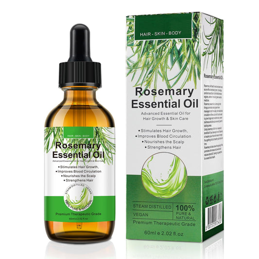 VCTSOF Rosemary Oil for Hair Growth & Skin Care (120ML)-100% Pure For Hair Loss, Nourishe Strengthen Hairs, Stimulate Hair Growth, Eyelashes Eyebrows Serum Oil