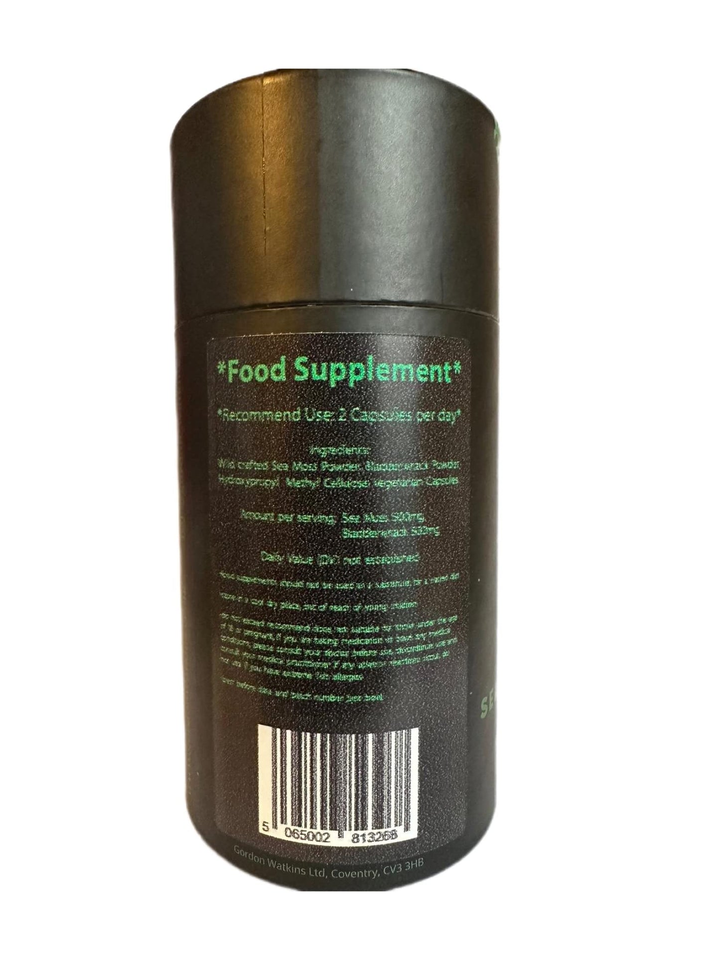 Sea Moss and Bladderwrack Capsules | 500mg Capsules | Made with Wildcrafted Sea Moss from Grenada
