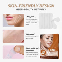 100PCS Face Lift Tape Invisible,Face Lift Tape,Face Tape,Anti Wrinkle Patches,Face Lift Stickers,Elasticity Tighten Lift Patches,Facial Wrinkle Patches,Face Tape for Wrinkles,Face Lifting Tape