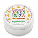 Sol de Ibiza Plastic Free - Face & Body Natural Mineral Sunscreen SPF30 - Waterless Solid Sunscreen - Natural ingredients - Non Nano zinc oxide - Vegan - Adults & Kids - 100g