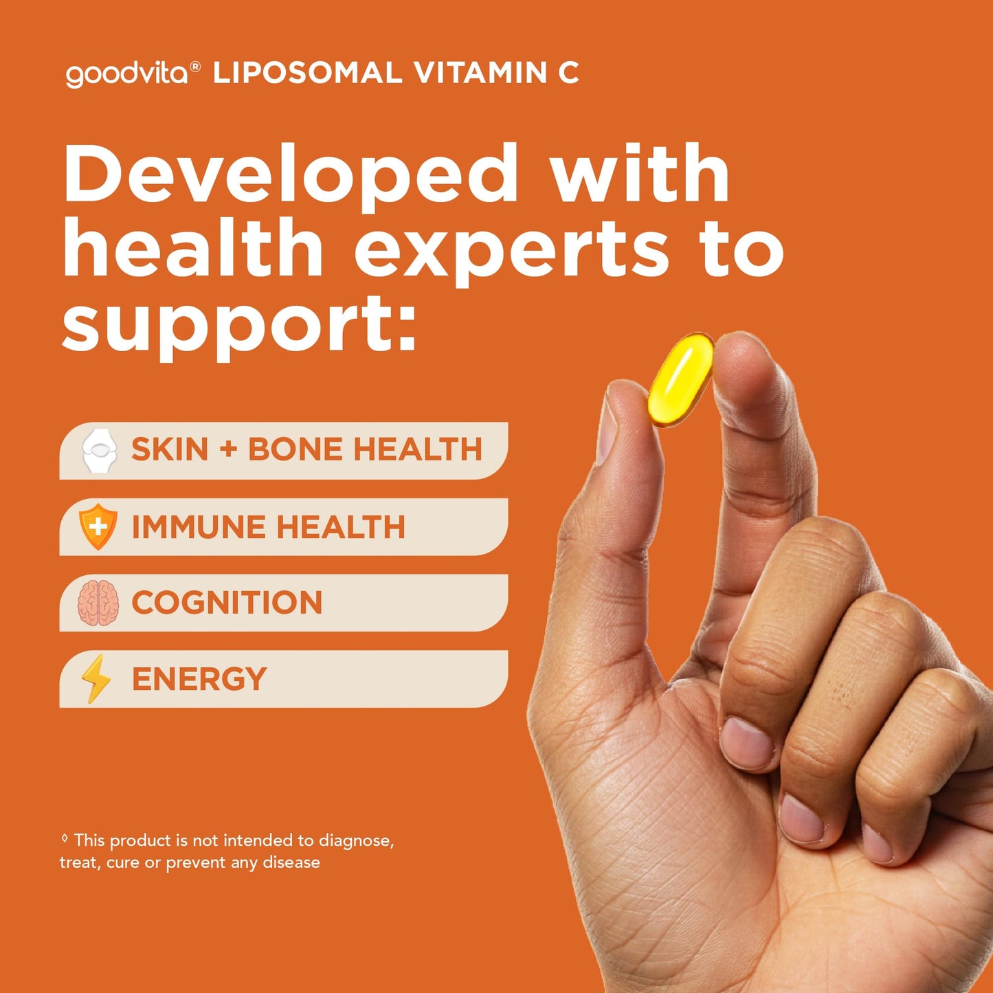Goodvita Liposomal Vitamin C Softgels 2000mg | 60 Softgels, 1 Month Supply | Added Zinc + Selenium | UK Formulated | Ultra Strength 4X Higher Absorption | Immunity, Energy + Skin | Easy to Swallow