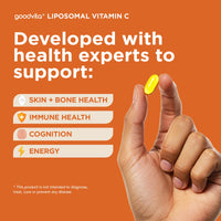 Goodvita Liposomal Vitamin C Softgels 2000mg | 60 Softgels, 1 Month Supply | Added Zinc + Selenium | UK Formulated | Ultra Strength 4X Higher Absorption | Immunity, Energy + Skin | Easy to Swallow