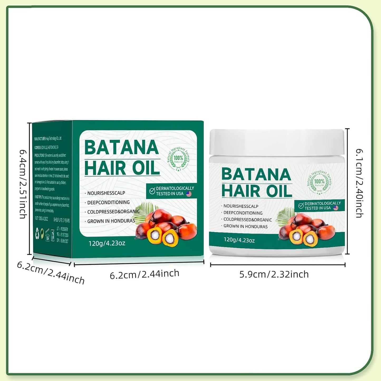 Raw Batana Oil for Hair Growth: 100% Pure Natural, organic - Prevent Hair Loss - Enhances hair shine and Thickness in Men & Women