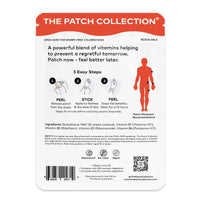 The Patch Collection® - Party Recovery & Relief Patch for a Night Out, Plant Powered, Sustained Release with NAC, Vitamin B1, B2, B3, Turmeric, 100% Natural & Vegan, Latex Free (Pack of 15)
