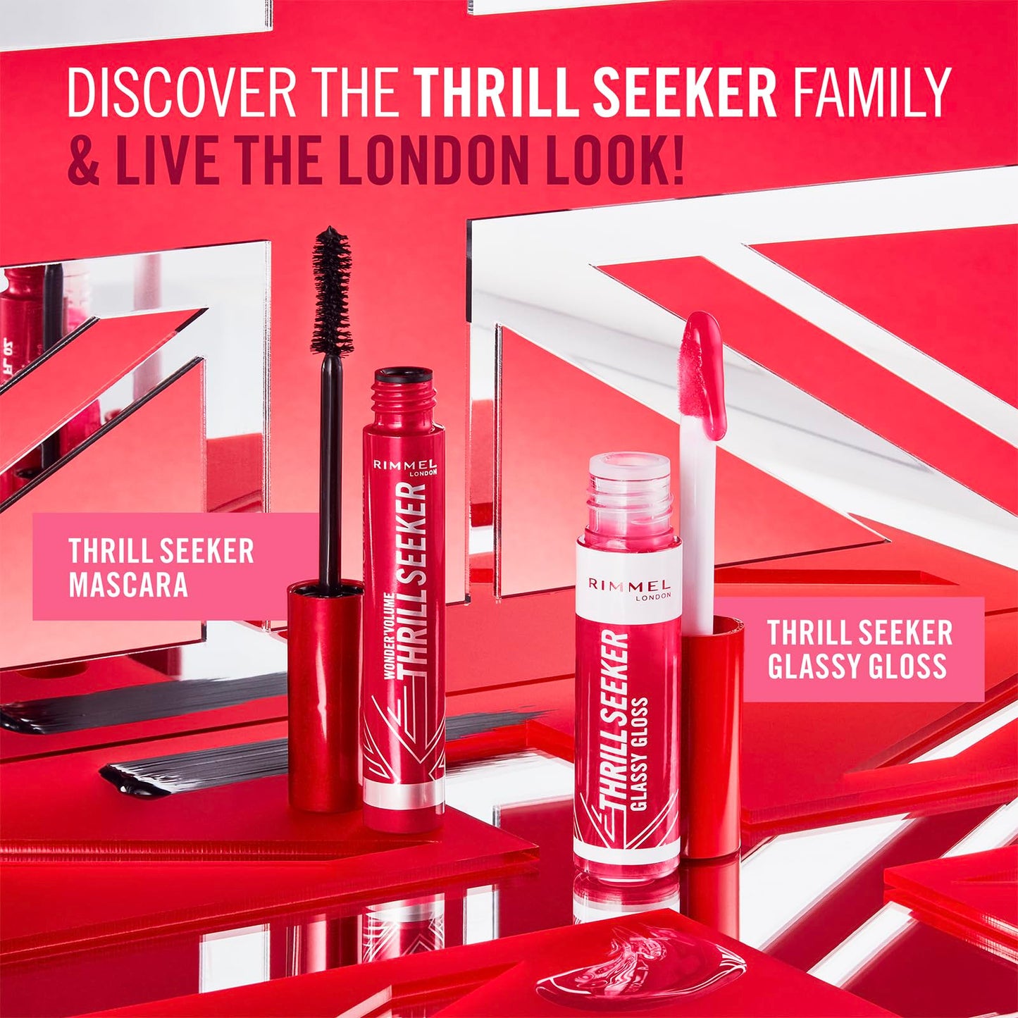 Rimmel Thrillseeker Glassy Gloss 500 Pine to the Apple, Hydrating Shine, Hyaluronic Acid, Anti-Oxidant Complex, Non-Sticky, Big Applicator, Healthy-Looking Lips, Delicious Scent, Vegan, Cruelty Free