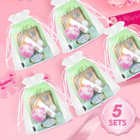 MEITREND Sleepover Kit,Sleepover Party Supplies For Girls,40pcs/5 Set Pamper SPA Party Supplies With Facial Masks Skincare,Eye Patches Hand Cream,Lip Balm,Foot Bath Bombs,Gift for Sleepovers and Birthdays