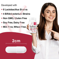 Omnymune Probiotics for Women - 300 Billion CFU, 12 Diverse Strains + Prebiotic - Women's Probiotics for Daily Digestive, Vaginal & Urinary Health, Immune Support, 60 Capsules