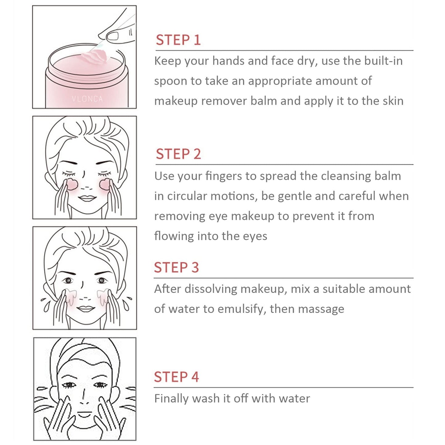 Grospe Cleansing Balm, Makeup Remover Balm, Refreshing Gentle Deep Cleansing Makeup Remover Cleanser Balm Suitable for All Skin Types 100ml (1#Avocado)