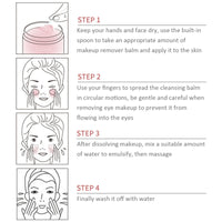 Grospe Cleansing Balm, Makeup Remover Balm, Refreshing Gentle Deep Cleansing Makeup Remover Cleanser Balm Suitable for All Skin Types 100ml (1#Avocado)