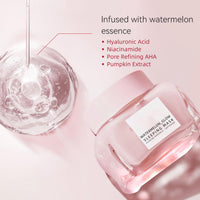 TBeautfave Watermelon Pink Glow Sleeping Mask, Watermelon Overnight Face Masks Skincare, Anti-Aging Hydrating Facial Mask with AHA, Hyaluronic Acid, Niacinamide for Smooth Glowing Even Toned Skin Care, 50ml
