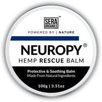 Neuropathy Soothing Cream for Feet, Legs, Toes, Hands, Joint Muscle Discomfort – Fast Acting Natural Formula - Turmeric, Ginger, St John’s Wort - Made in The UK by Sera Organics (100g)
