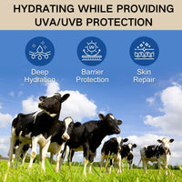 IZBEAUVO Beef Tallow Sunscreen SPF 50+, Organic Sunscreen SPF 50+ Face Moisturiser, Grass Fed Beef Tallow Natural Sunscreens,No White Cast, Non Greasy Formula for Face & Body Dry Sensitive Skin