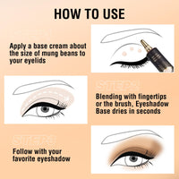OKAQEE Eyeshadow Primer - Cream Eye Primer - Eye Base for Long Lasting Eye Makeup - Cream Colorful Eyeshadow Base for Eyelid - Matte Full Coverage Concealer Makeup for Mature Skin (02 MEDIUM)