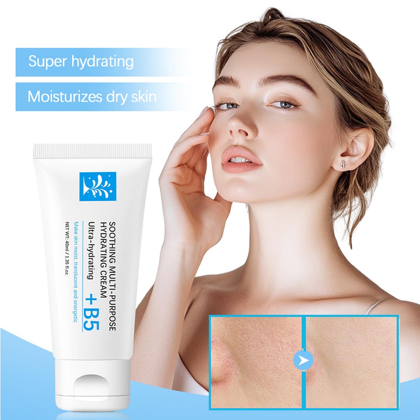 DMQ Vitamin B5 Face Cream,Repair Face Cream,Anti Redness Night Cream,Vitamin B5 Day Cream, Hydrating Face Moisturizer,Skin Repair Face Cream,Skin Firming Butter,Face Moisturizer For Women &Men,Repair Skin