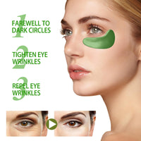 HIVETZ Under Eye Patches,Collagen Under Eye Mask,Under Eye Gel Pads,Avocado Under Eye Patches,Under Eye Gel Patches,Eye Masks Skincare,Eye Masks for Puffy Eyes,Bags,Dark Circles and Wrinkles(30 Pairs)