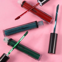 Erinde Matte Velvet Lipstick Set, Non-Stick Cup Lipstick, Green Liquid Lipstick Long Lasting, Dark Red Lip Gloss, Lip Makeup Kit, Waterproof, Smudge Proof