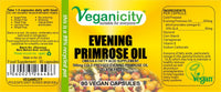 Veganicity Evening Primrose Oil 500mg (10% GLA) : Omega-6 Plant Supplement : 90 Vegan Capsules, in a Planet-Friendly 99% Recycled Pot