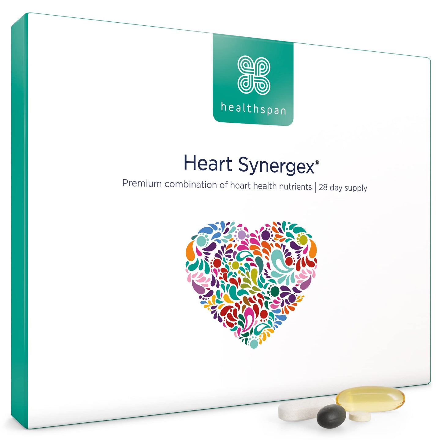 healthspan Healthspan Heart Synergex | 28 Day Supply | With Vitamin D3 | Plant Sterols | Garlic | Cardio-Vitamin Complex | Omega 3 | Co-enzyme Q10 | Friend Of The Sea