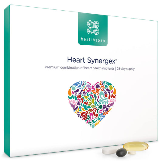 healthspan Healthspan Heart Synergex | 28 Day Supply | With Vitamin D3 | Plant Sterols | Garlic | Cardio-Vitamin Complex | Omega 3 | Co-enzyme Q10 | Friend Of The Sea