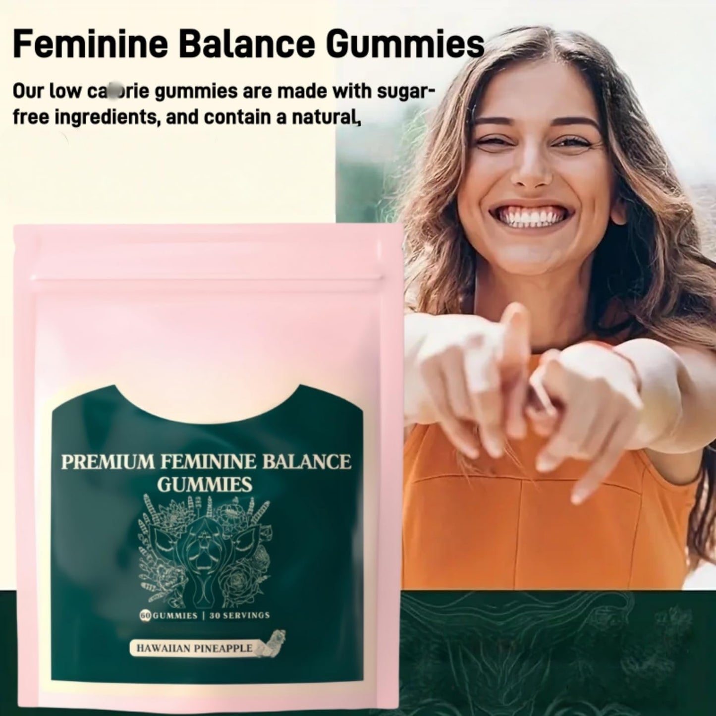 Oumun Feminine Balance Gummies,Premium Feminine Balance Gummies,Hawaiian Pineapple,Collagen Gummies for Women of All Ages,Gummies for Womens in-ti-Mate