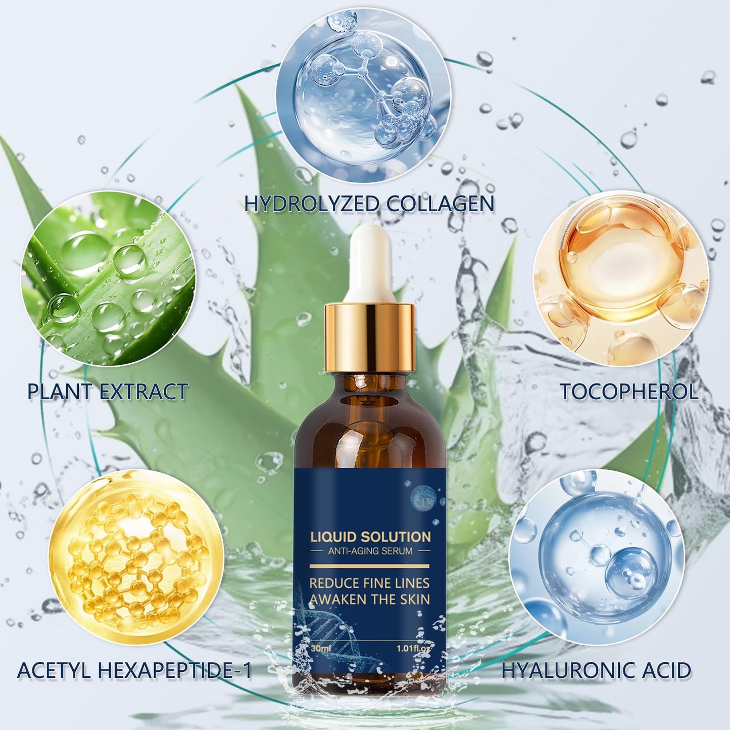 BoloShine Olavitas Serum, Olavitas Liquid Solution, Reduce Fine Lines and Wrinkles, Anti Aging Facial Serum, Hydrating & Plump Skin Face Serums for All Skin Types, 30ml