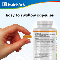 Nutri-Ark Organic Turmeric and Black Pepper Capsules High Strength | Each Capsule Contains 700mg of Turmeric Powder and 10mg of Black Pepper