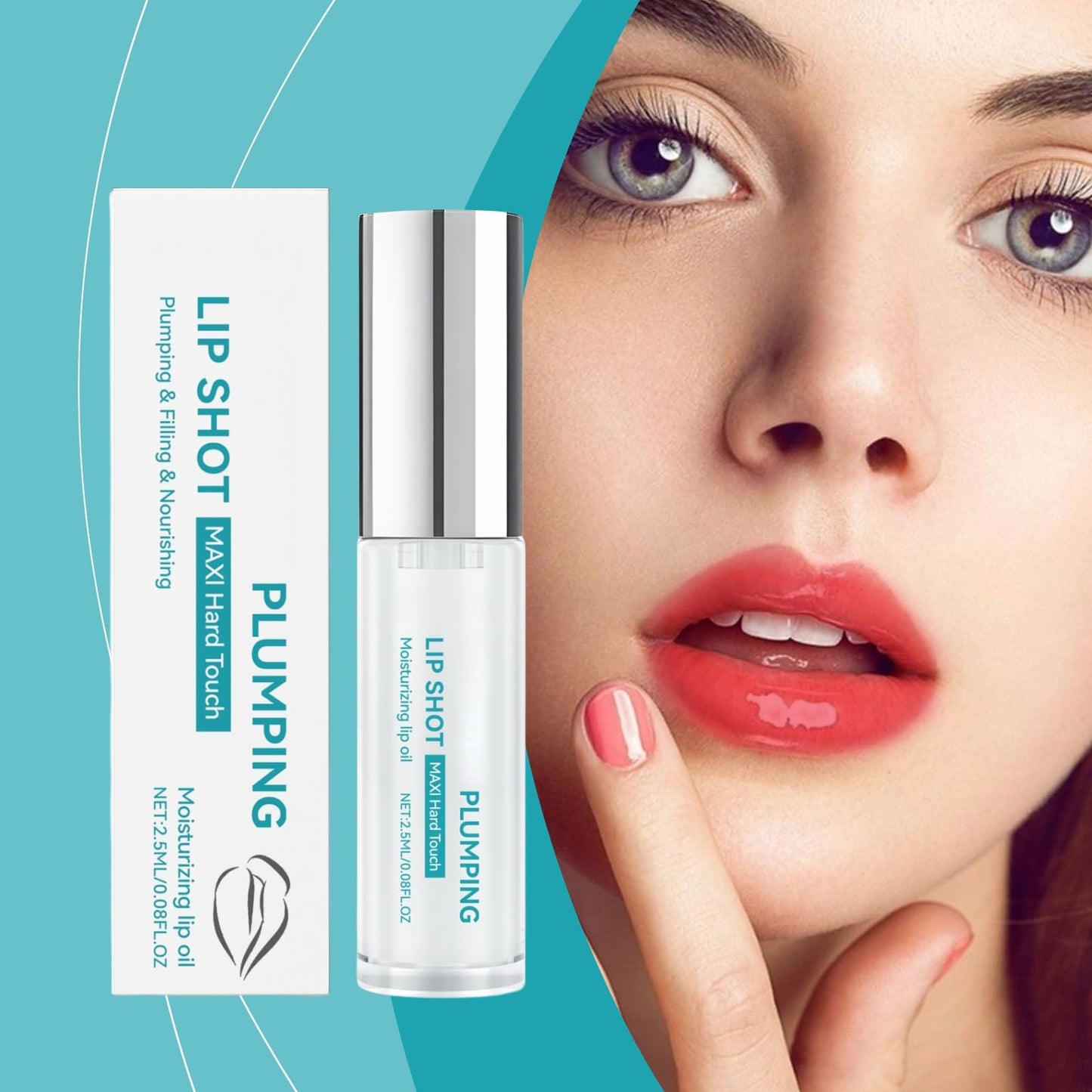 Plumping Lip Gloss,Lip Plumper Extreme,Lip Plumping Lip Gloss Clear,Hydrate & Volumize,High Shine Lip Plumper,Volumising Plump Effect For Fuller and Softer Lips,Long Lasting,Llip Oil,Tinted Lip Oil