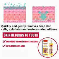 Exfoliating Yellow Peeling Oil for Da-Rk Skin,Body Glow Oil,Exfoliator Body,Brightening Bo-dy O-il,Bo-dy Exfoliate Peeling Oi-l,Whole Bod-y Sk-in Exfoliator,Bod-y O-il for Women,Sk-in Lightening
