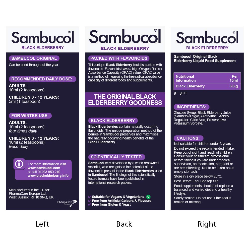Sambucol Black Elderberry Original Liquid, 1 kg