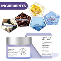 Nadiaen New Neck Firming Cream,Tighten & Lift Neck Cream Best Advanced Tightening and Repair Decolletage Cream Improving Neck Sagging Skin Reducing Wrinkles Skin Care Moisturizing Face Cream(50ml)