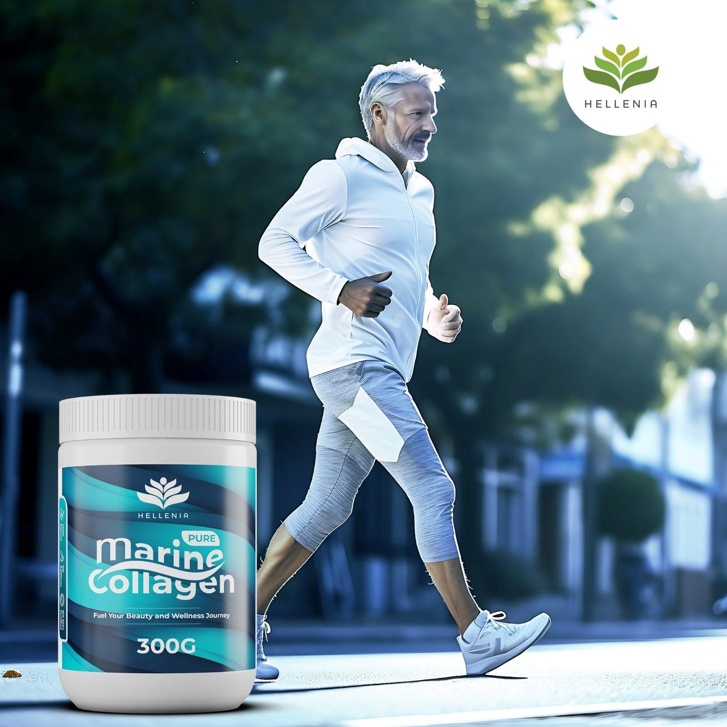 Pure Hydrolysed Marine Collagen Powder 300gram | Natural | Unflavoured | Type 1 and 3 | All 9 Aminos | Maintains Joints, Bones, Tendons, Muscles | Supports Skin, Hair, Nails | 60 Servings