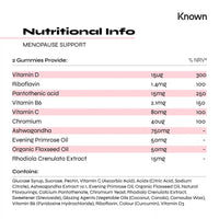 Known Menopause & Perimenopause Support Gummies | All in one Complex | Delicious Tutti Frutti Flavour Natural Flavourings | 60 Two-a-Day Gummies (One Month’s Supply) (3)