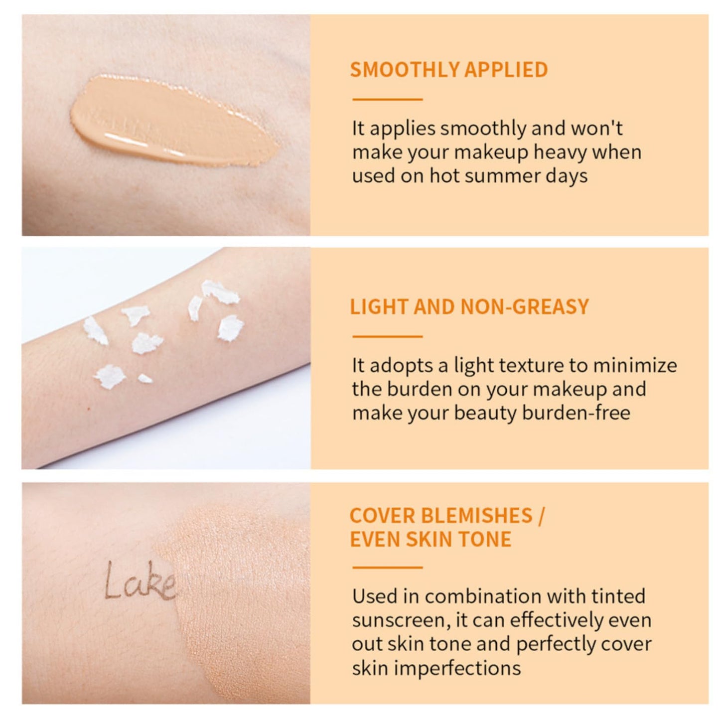 Tinted Sunscreen For Face, Face Sunscreen SPF 40, Vitamin C Facial Sunscreen, UV Protection for All Skin Type, SPF Face Moisturiser with Vitamin C, Long Lasting Broad Spectrum Protection