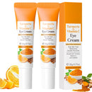 Trendyfave Turmeric Vitamin C Eye Cream Anti Aging, Turmeric Eye Cream For Dark Circles And Puffy Eyes, For Even_Skin Tone, Smooth Fine Lines - 2PCS