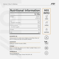 ALPHA01 Sunflower Lecithin Powder 250g - De-Oiled 97% Essential Fat - Premium Quality - Resealable and Recyclable Pouch by Alpha01