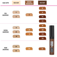 Sleek MakeUP In Your Tone Longwear Concealer, Hides Dark Circles and Covers Blemishes, Buildable Medium to Full Coverage, 3N, 7ml