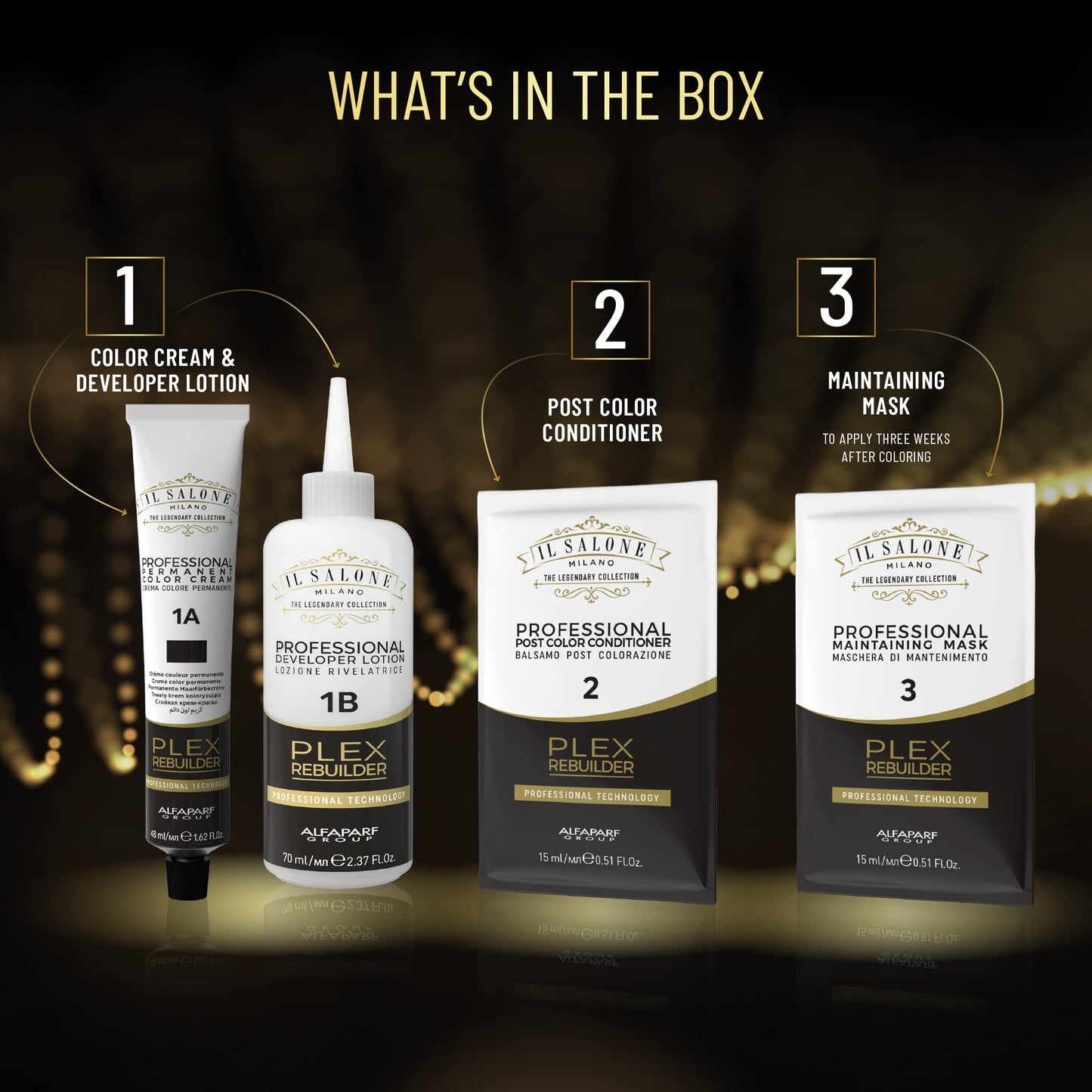 Il Salone Milano Alfaparf Milano Il Salone Plex Rebuilder Color Kit 8.0 Light Blonde - permanent colouring cream