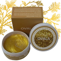 OVALA 24k Gold Under Eye Patches - 60 Pcs Eye Mask Pure Gold Anti-Aging Collagen Hyaluronic Acid Under Eye Mask for Removing Dark Circles, Puffiness & Wrinkles Refresh Your Skin